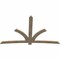 Ekena Millwork Davenport Rough Sawn Timber Gable Bracket, Douglas Fir, 108"W x 68"H x 2"D x 6"F, 15/12 Pitch GBW108X68X0206DAV00RDF - alternate 4